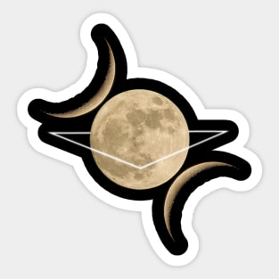 Triple Moon Divine Sticker